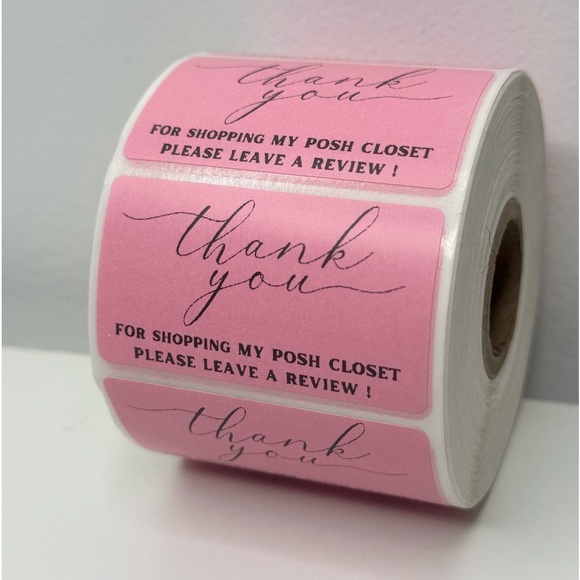 Thank You for Shopping My Posh Closet Sticker Labels – 100 pcs 2in - Picture 6 of 12
